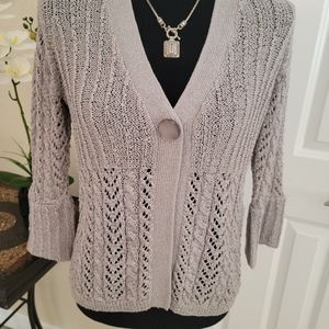 SOLD Grey 3/4 Bell Sleeve Cardigan SOLD